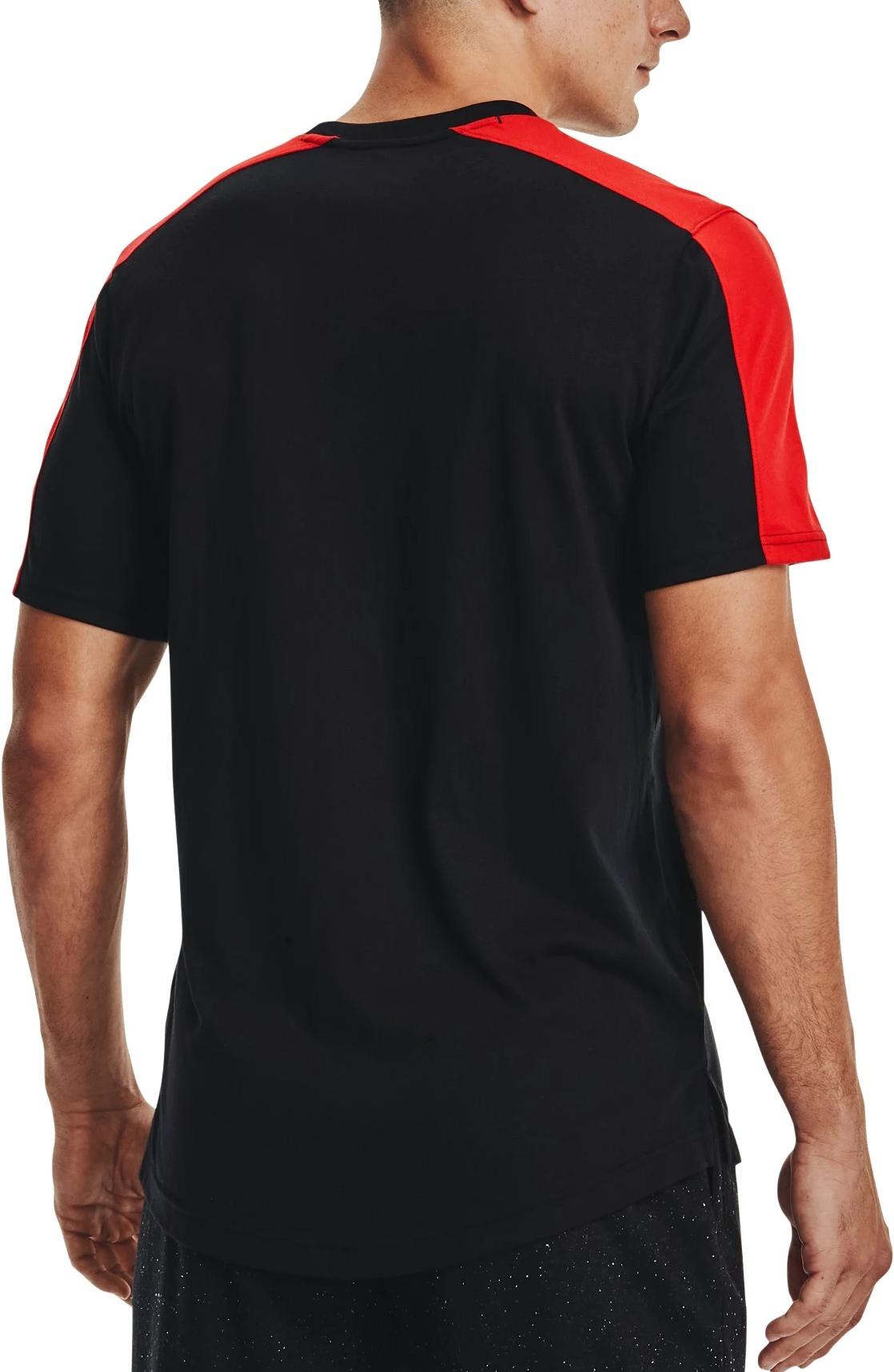 Тениска Under Armour Athletic Dept Red Stripe Pocket T-Shirt Черно | 1370979-001, 1