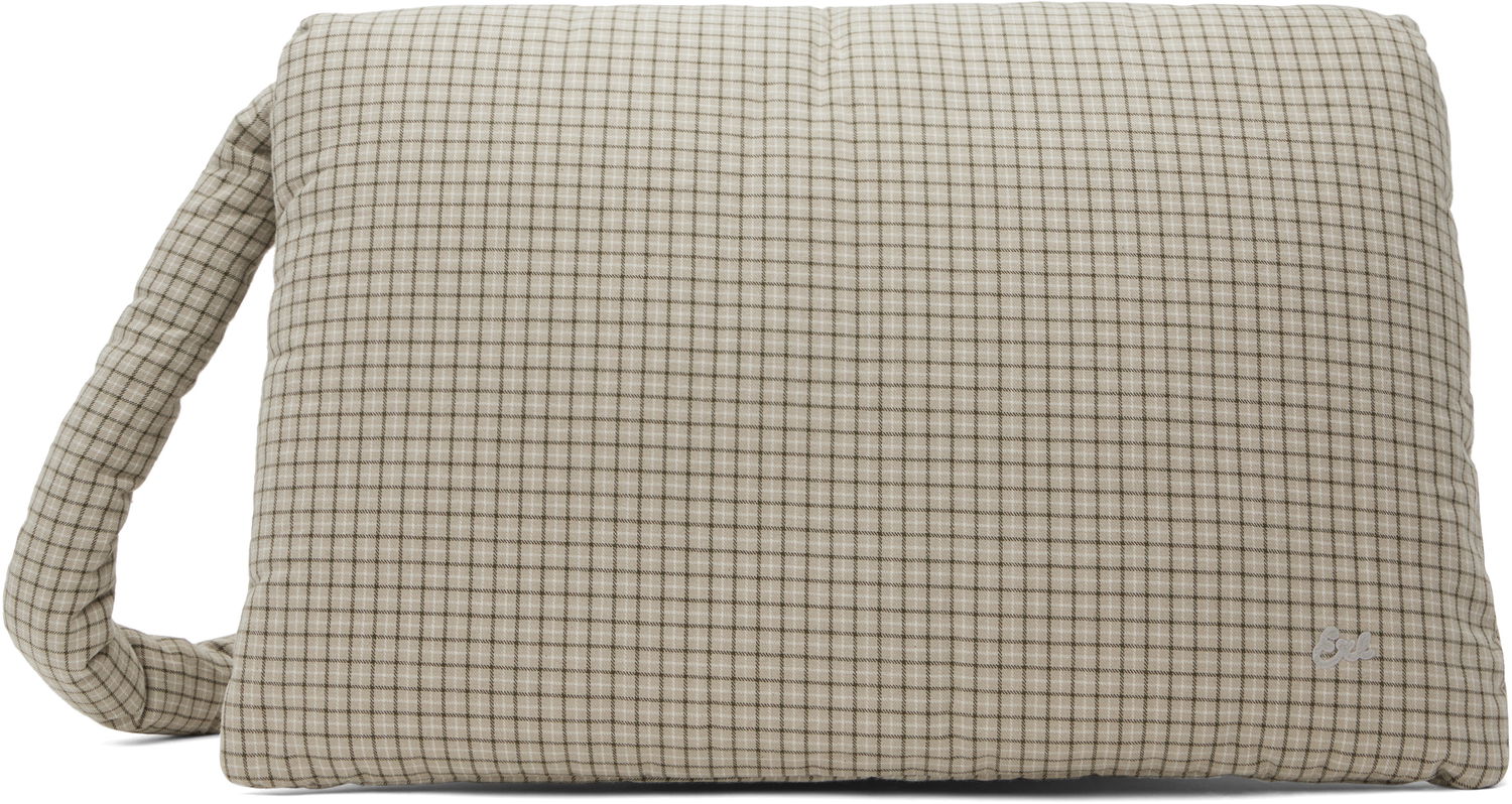 Чанта през рамо ERL ERL Plaid Messenger Bag Бежово | ERL09K031, 0