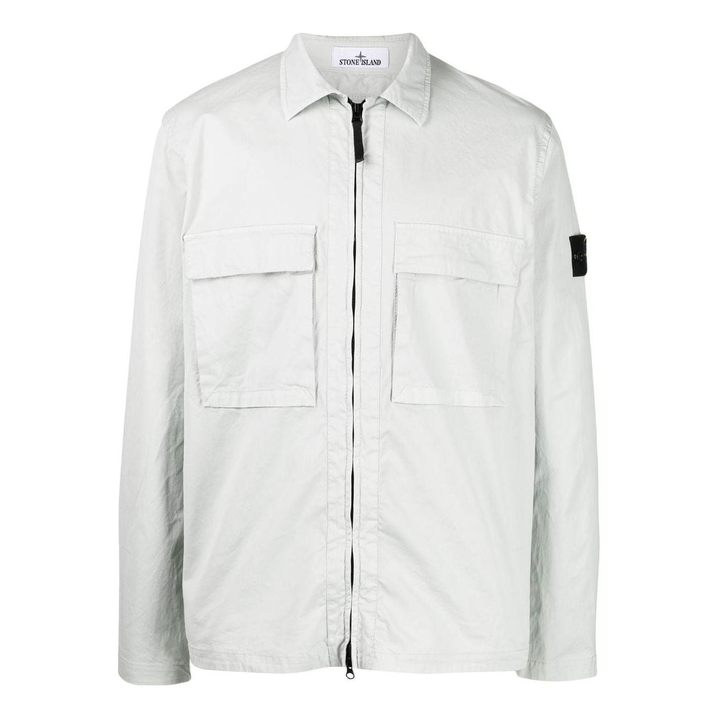 Риза Stone Island Compass Zipped Shirt Зелено | 771511710-V0061, 0