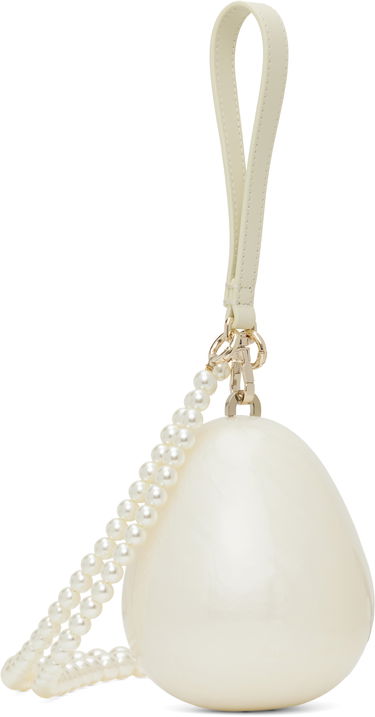 Дамска чанта Simone Rocha Simone Rocha Micro Pearl Egg Shaped Bag Бяло | BAG110B 0773, 2