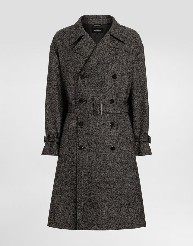 Dolce & Gabbana Double-breasted Wool Trench Coat