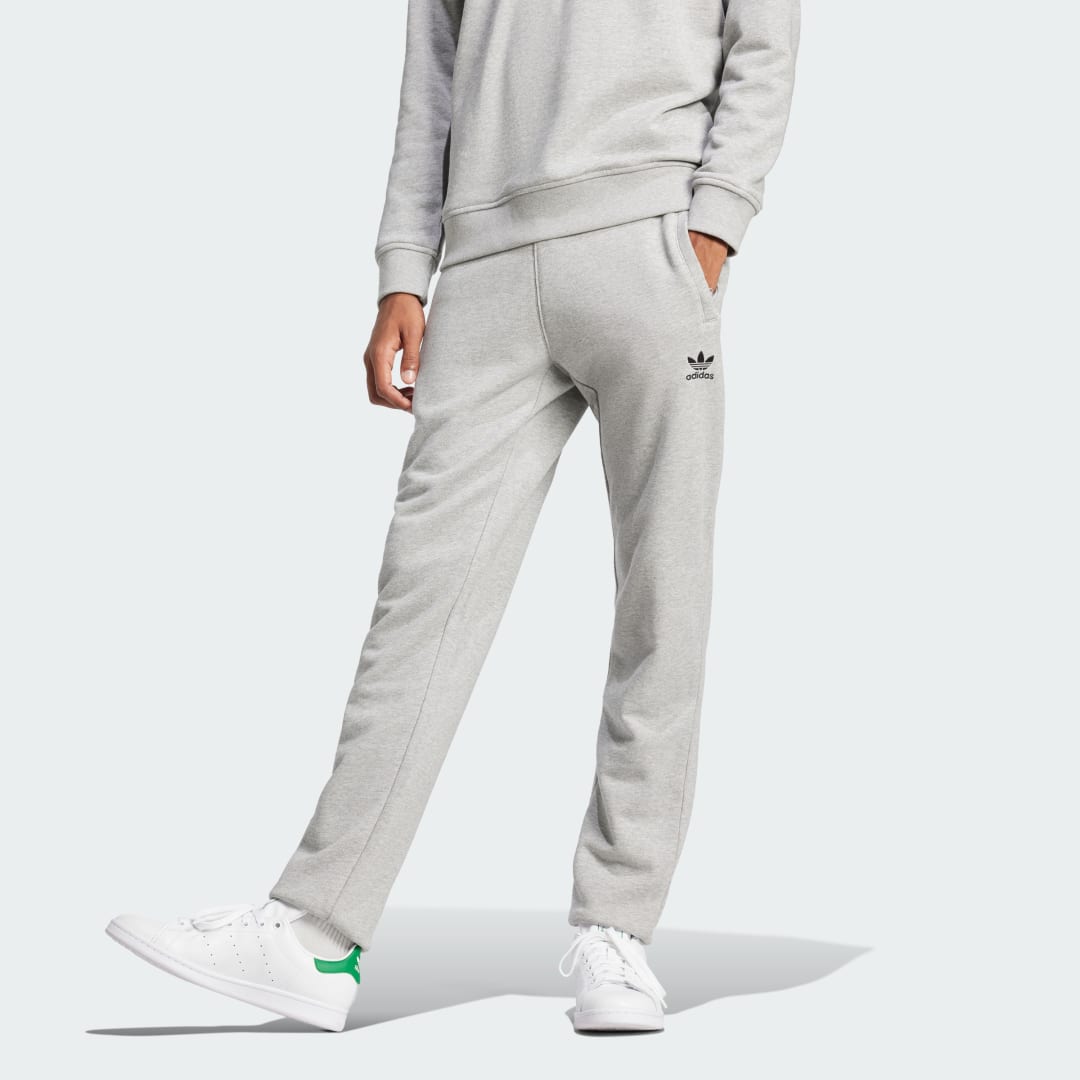 Спортни панталони adidas Performance Trefoil Essentials French Terry Sweatpants Сиво | JD2424, 0