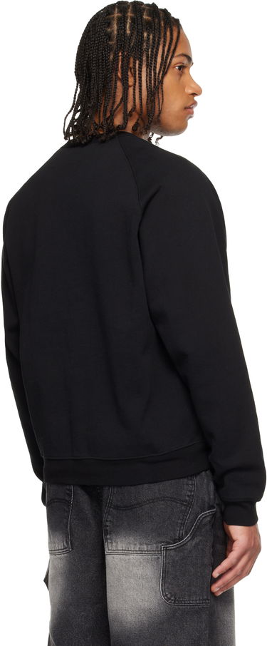 Суитчър Dime Cursive Small Logo Crewneck Sweatshirt Черно | DIMEHO2546BLK, 2