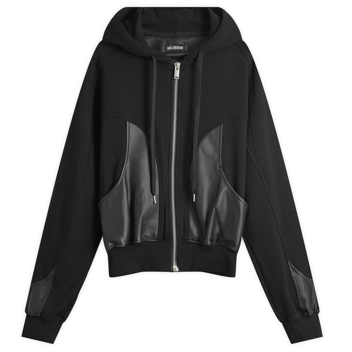 Суитчър Han Kjøbenhavn Relaxed Panel Hoodie Черно | M-134045-265, 1
