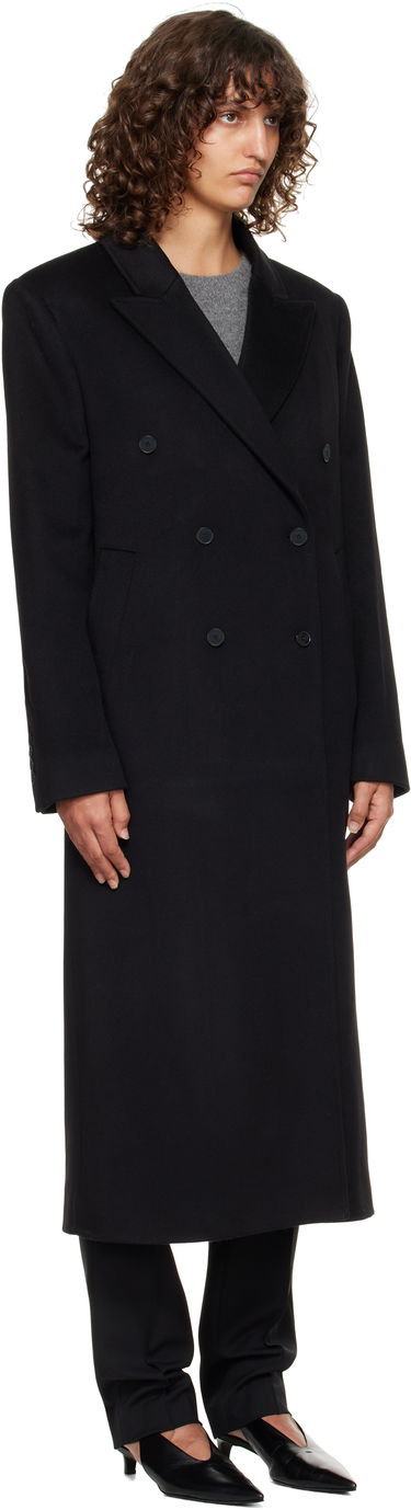 Палта Loulou de Saison Loulou de Saison Rosco Double Breasted Long Coat Черно | ROSCO, 1