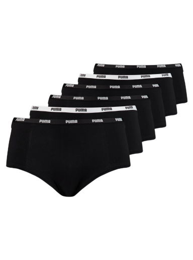 гащички Puma Mini Short 6 pack Panties Черно | 935578_01