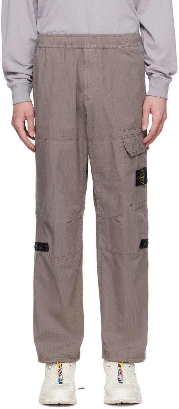 Карго панталони Stone Island Gray Multi-Pocket Cargo Pants Сиво | 801532611, 0