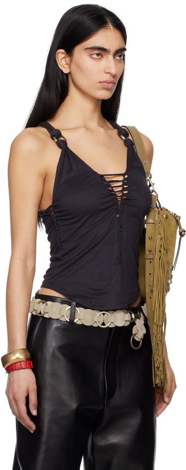 Потник ISABEL MARANT Isabel Marant Sakina Faux-Suede Tank Top Черно | HT0651FA-C2K01I, 1