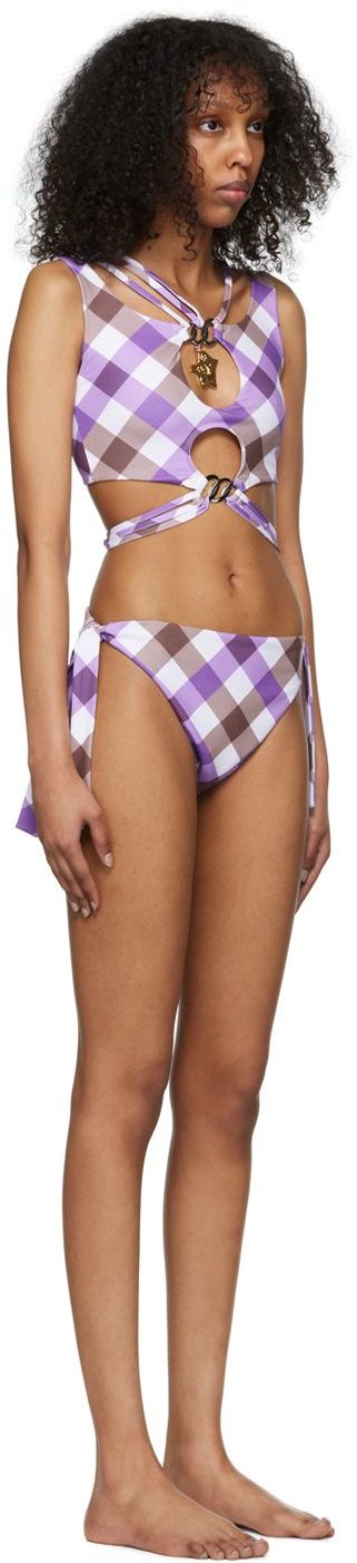 Бански Chopova Lowena Exclusive White Alley Bikini Swimsuit Лилаво | 9117-9118, 1