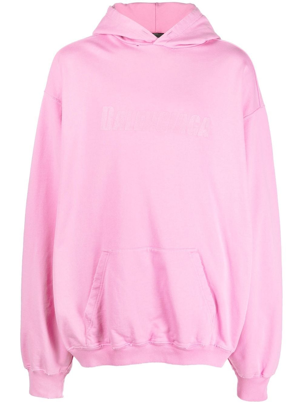 Суитчър Balenciaga Destroyed Logo-Print Hoodie Розово | 729361TNVL2, 0