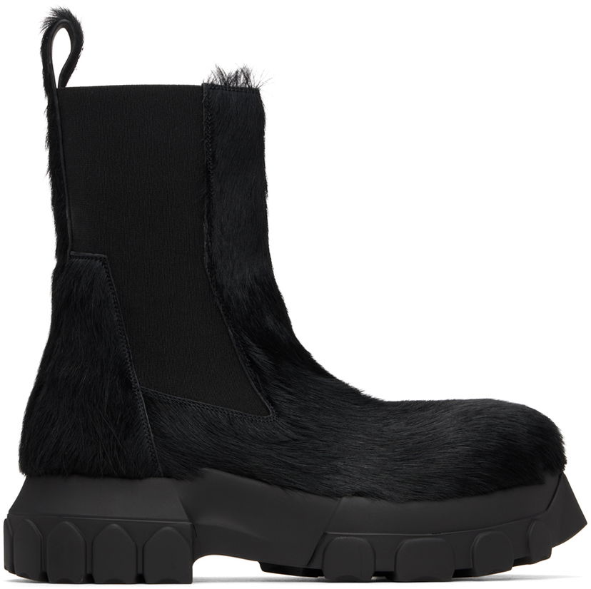 Кецове и обувки Rick Owens Rick Owens Porterville Beatle Bozo Tractor Chelsea Boots Черно | RU02D6881 LHL9