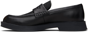Кецове и обувки BOSS Hugo Embroidered-Logo Loafers Черно | 50548486, 2