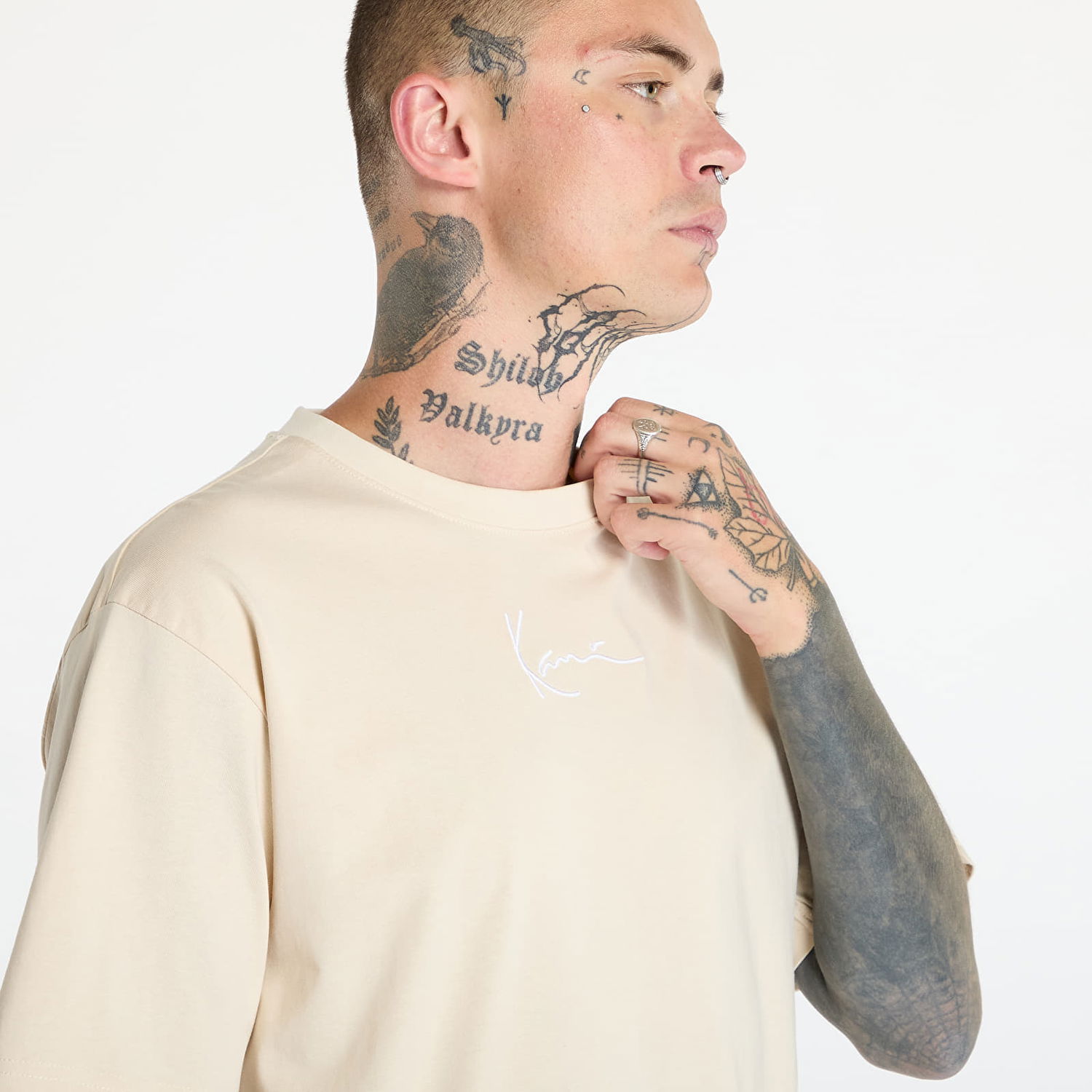 Тениска Karl Kani Small Signature Essential Tee Light Sand Бежово | KM-TE011-023-24, 1
