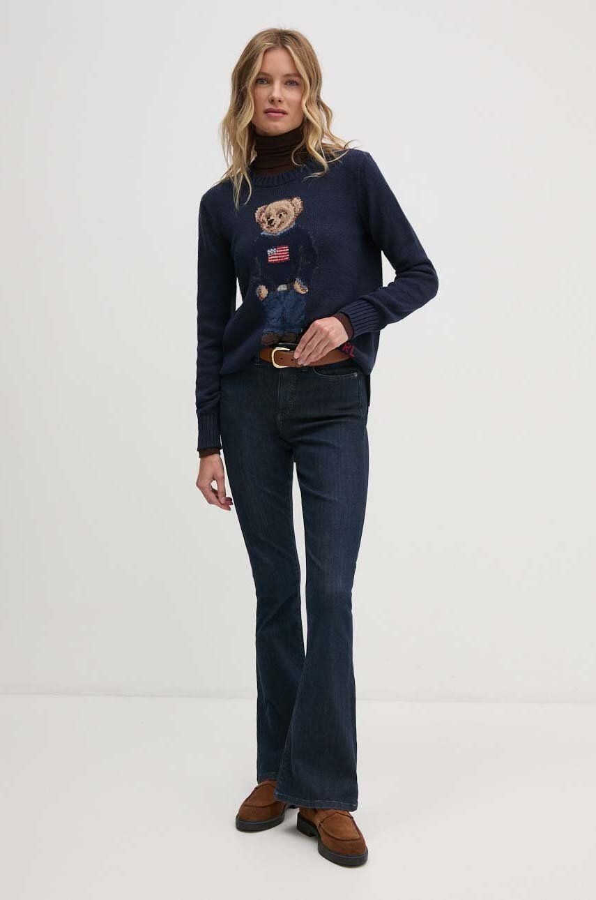 Пуловер Polo by Ralph Lauren Navy Blue Sweater with Bear Тъмно синьо | 211927070, 1