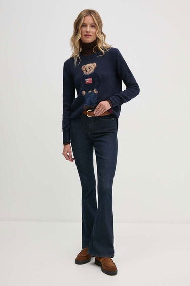 Пуловер Polo by Ralph Lauren Navy Blue Sweater with Bear Тъмно синьо | 211927070, 1