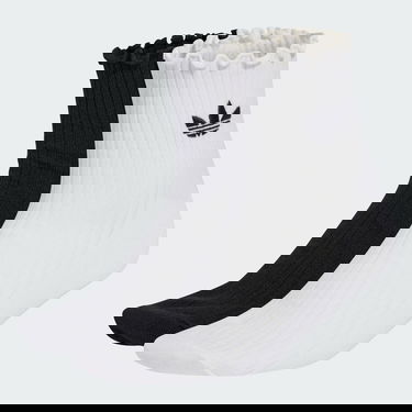 Чорапи adidas Performance Ruffle Quarter Ribbed Socks Черно | KD8367, 0