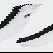 Ruffle Quarter Ribbed Socks