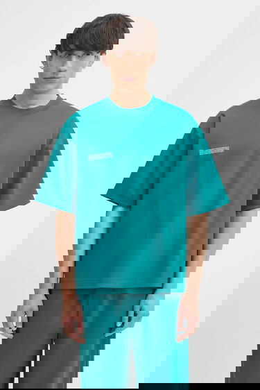 Тениска PANGAIA Pangaia DNA Oversized T-Shirt Зелено | 10002572, 0