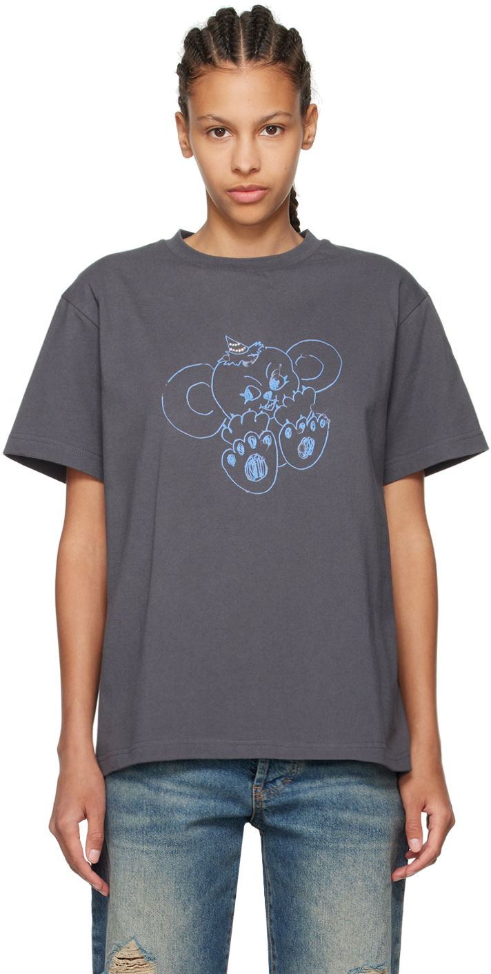 Тениска We11done We11done Printed T-Shirt Сиво | WD-TT2-24-790-U-CH, 0