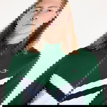 Суитчър Lacoste Sweatshirt Sweatshirts Green/ White-Navy Blue M Зелено | SH2646 720, 1