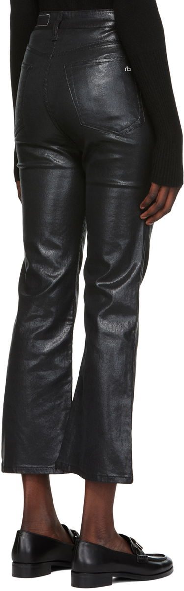Дънки rag & bone Women's Casey Bootcut Coated Jeans Черно | WDD22F2917SGBL, 2