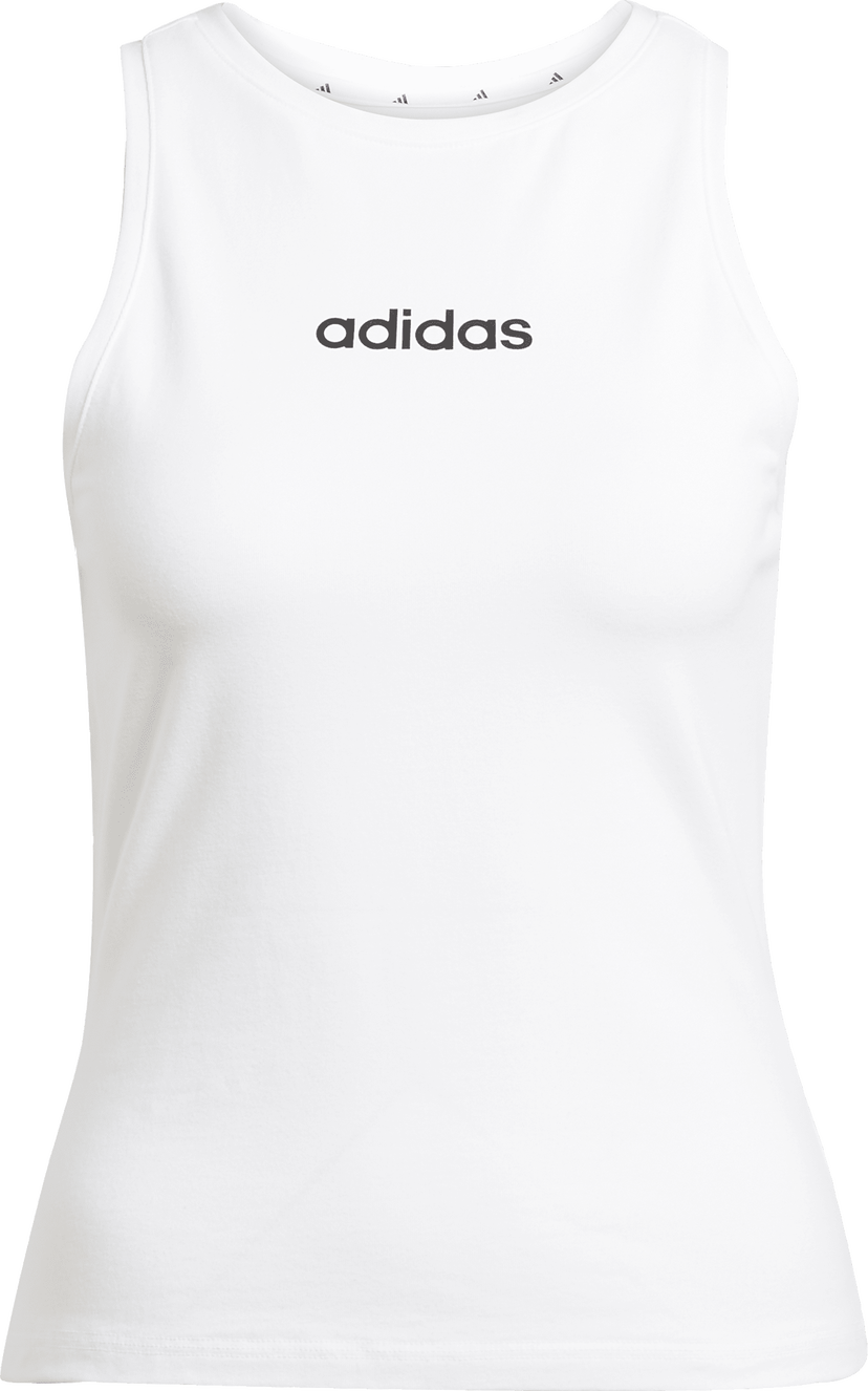 Потник adidas Performance Sportswear Essentials Linear Tank Top Бяло | jc5799