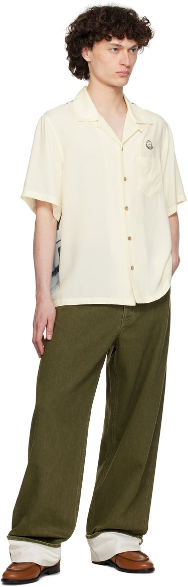 Риза Moncler Moncler Genius Mercedes-Benz by NIGO Satin Shirt Жълто | K14012F00001M5921, 3