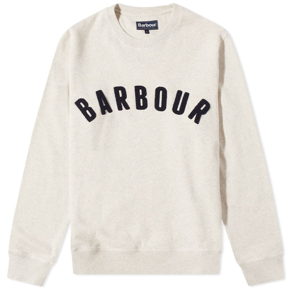 Суитчър Barbour Prep Logo Crew Sweatshirt Бяло | MOL0101BE54, 0