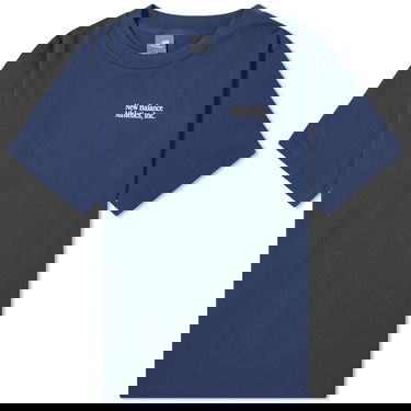 Тениска New Balance Men's NB Athletics Flocked Relaxed Tee Nb Navy Тъмно синьо | MT41588-NNY, 0