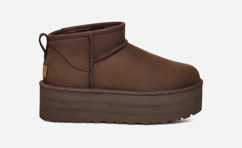 Кецове и обувки UGG ® Classic Ultra Mini Platform Кафяво | 1157171-CHO, 0