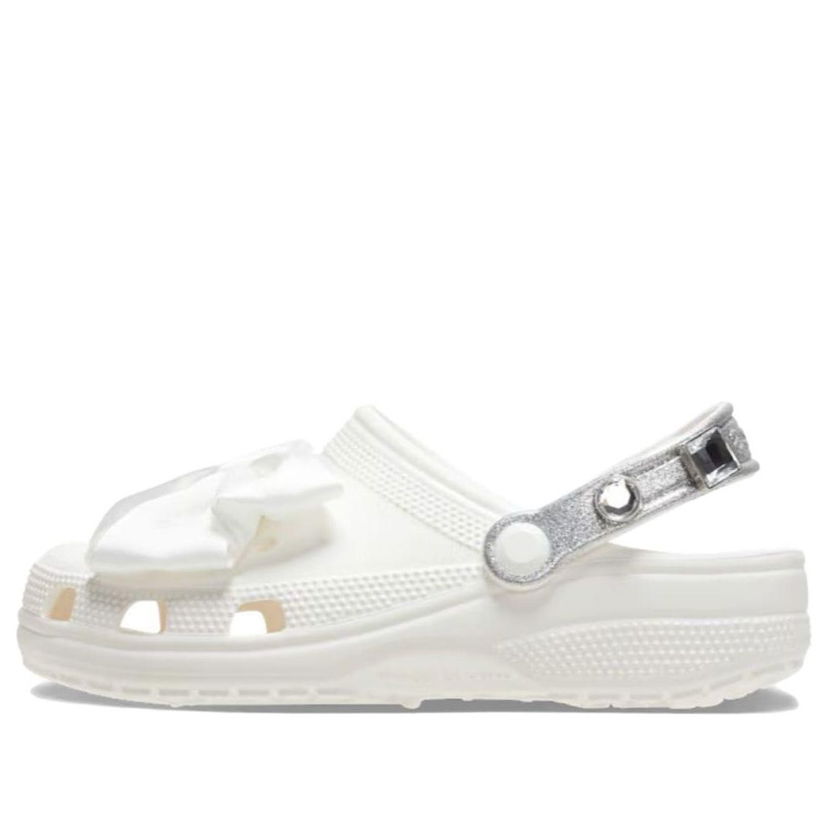 Кецове и обувки Crocs ASOS Exclusive Classic Clogs With Bow Бяло | 209913-100