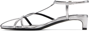 Кецове и обувки Jil Sander Jil Sander Cage Low Heel Sandals Металик | J15WP0129_P4836, 2