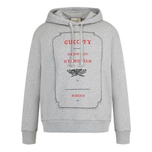 Суитчър Gucci Hypnotism Graphic Sweatshirt Сиво | 475374-X3N44-1672