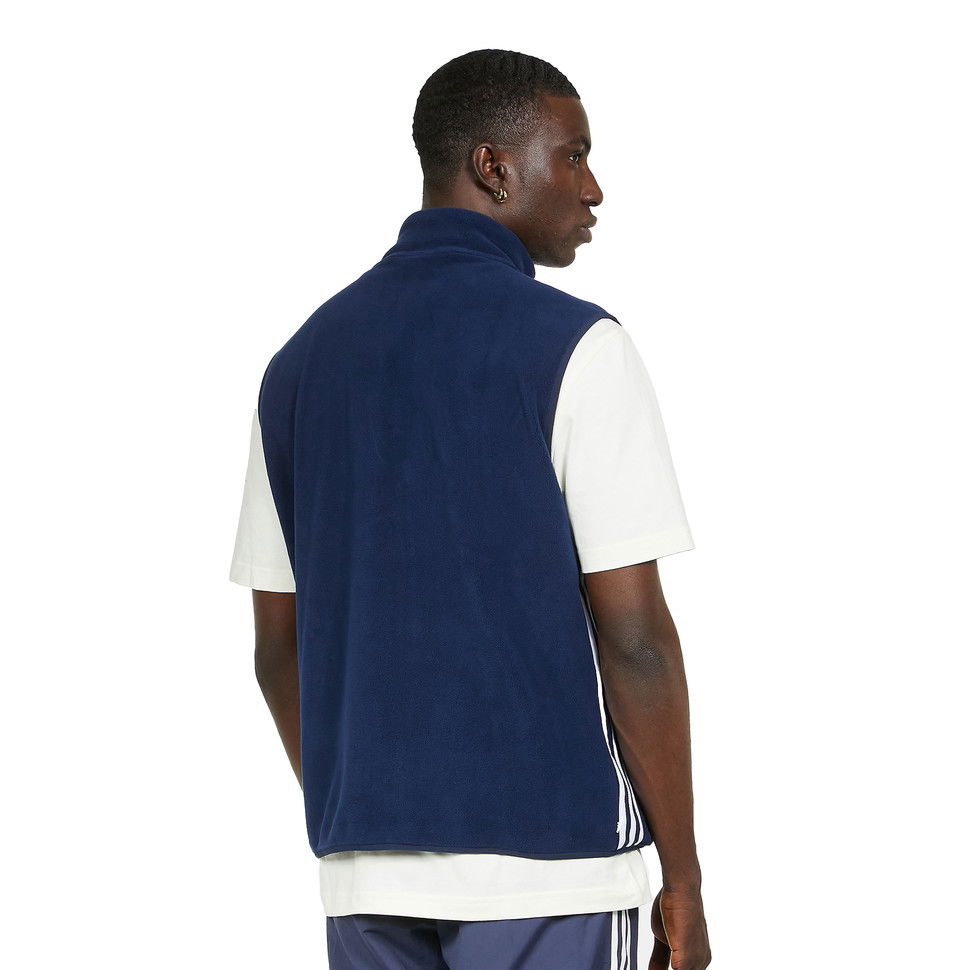 Жилетка adidas Originals 3-Stripes Fleece Vest Тъмно синьо | HK7391, 1