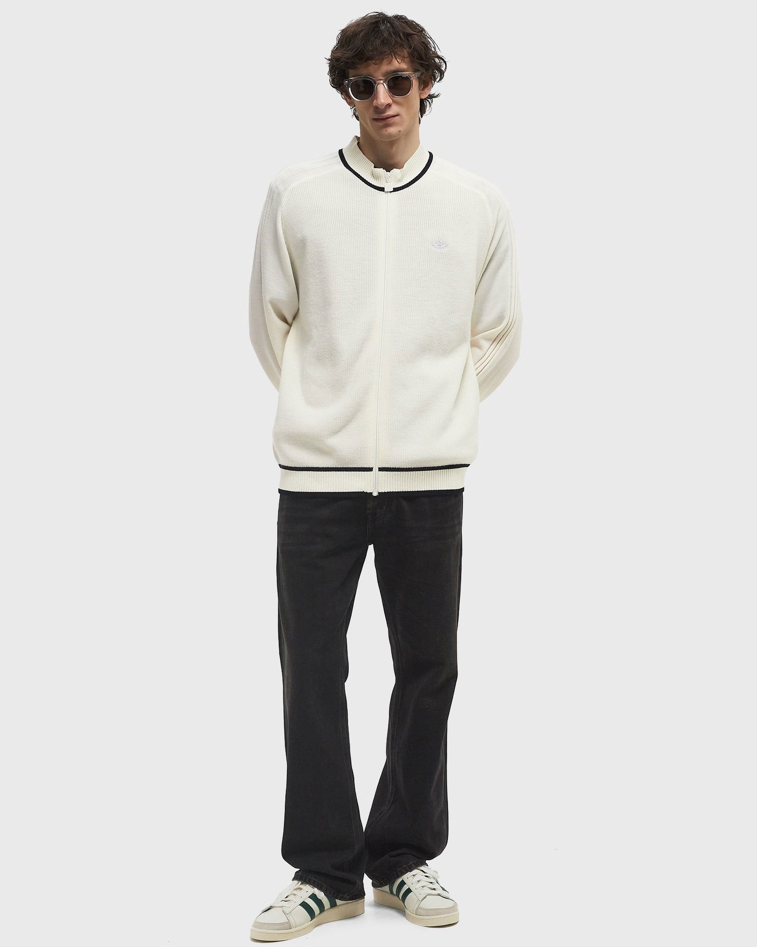 Пуловер adidas Originals Premium Cardigan XL Бяло | JD3402, 1