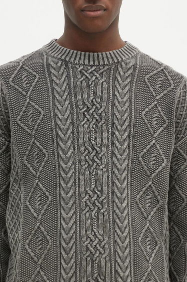 Пуловер Neighborhood NEIGHBORHOOD Cable Knit Sweater Сиво | 24213NH.KNM01, 3