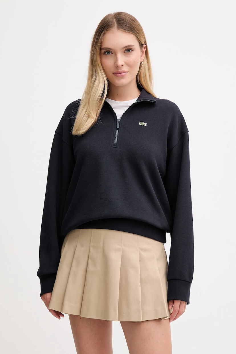 Суитчър Lacoste Lacoste Half Zip Sweatshirt Черно | SF5271