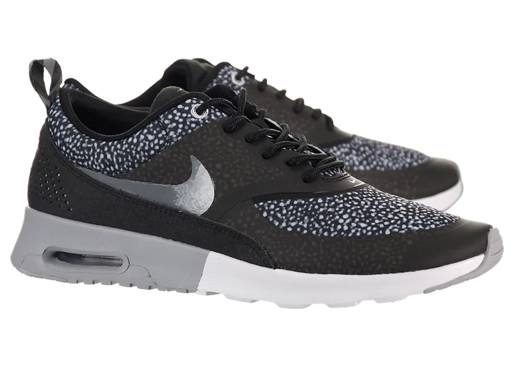 Кецове и обувки Nike Air Max Thea Print Black Grey W Черно | 599408-002, 0