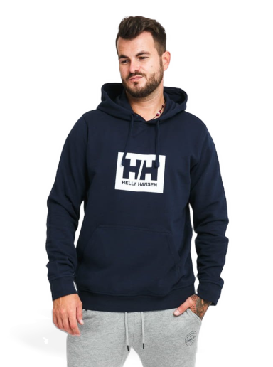 Суитчър Helly Hansen Box Hoodie Тъмно синьо | 53289 598