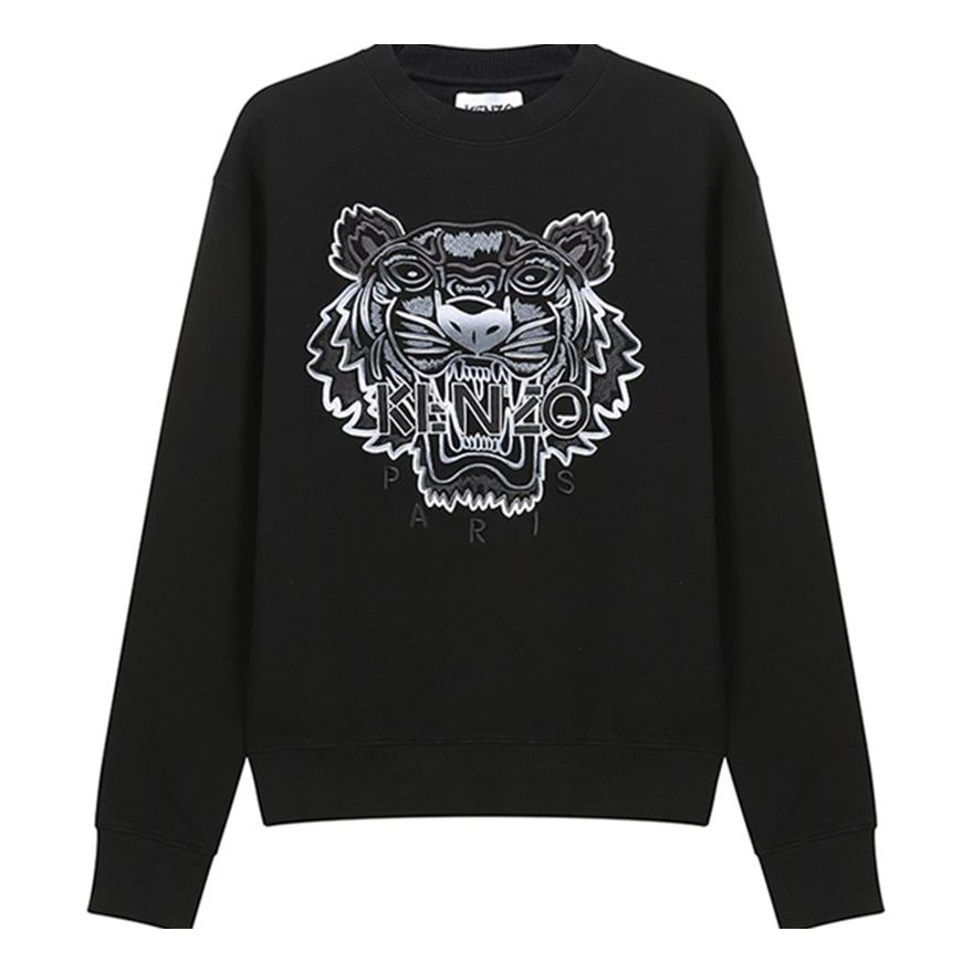 Суитчър KENZO Kenzo Tiger Head Embroidered Sweatshirt Черно | FB55SW1164XG-99, 0