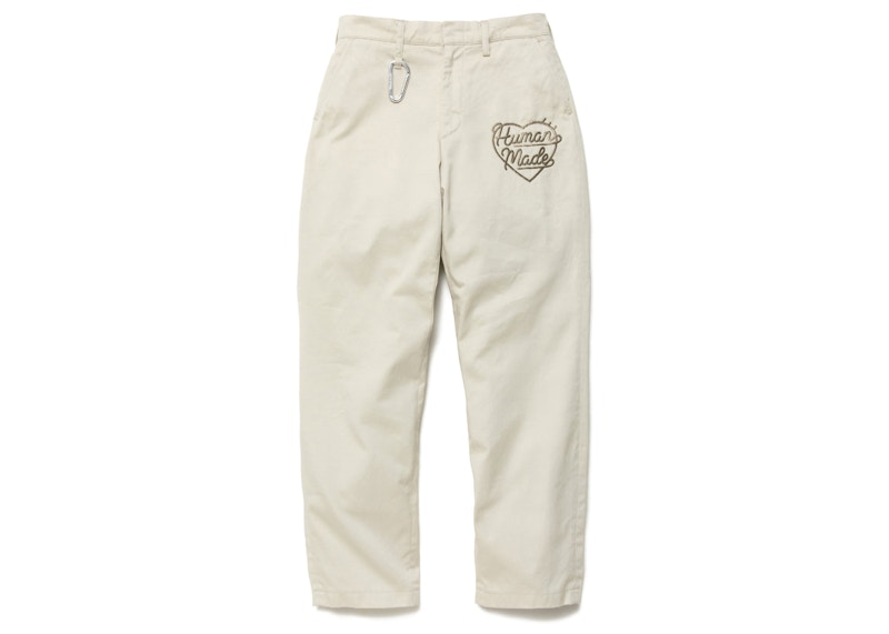 Панталони Human Made Heart Logo Embroidered Chino Pants Бежово | HM25PT007, 0