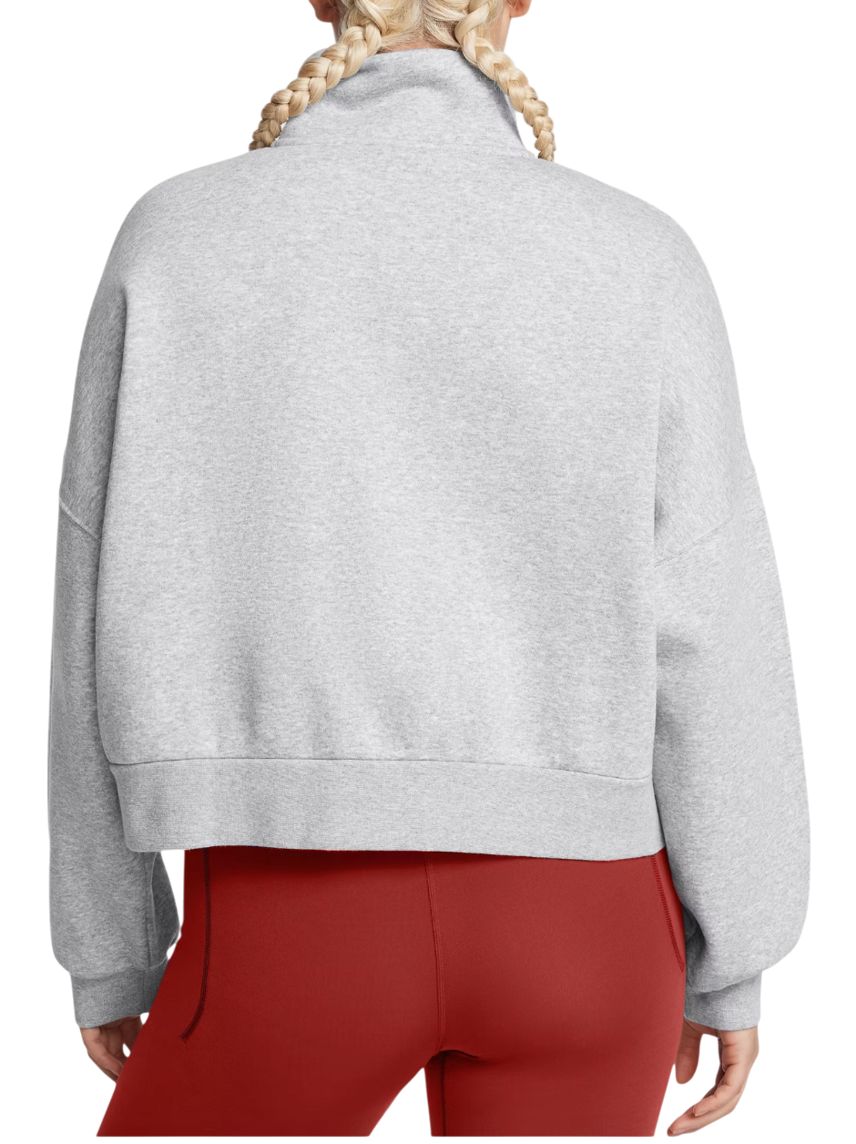 Пуловер Under Armour Under Armour Icon Fleece Half Zip Cropped Sweatshirt Сиво | 1386460-011, 1