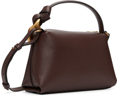 Чанта през рамо JW Anderson JW Anderson The JWA Small Corner Leather Shoulder Bag with Sculptural Link Handle Кафяво | HB0758-LA0232, 2