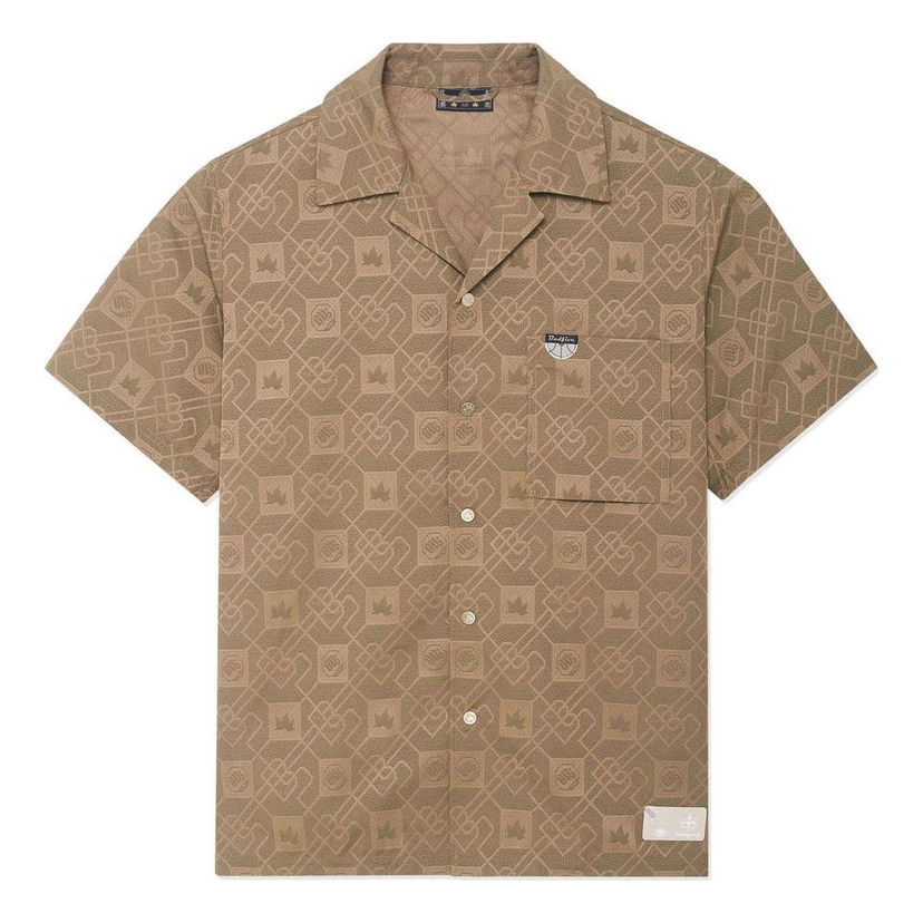 Риза Li-Ning BadFive All-Over Print Shirt Кафяво | ASHSB53-1