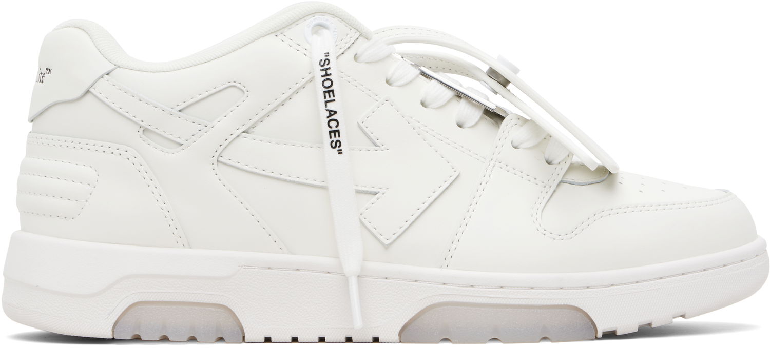 Кецове и обувки Off-White Out Of Office Metallic Hardware Бяло | OMIA189F25LEA0080101, 0