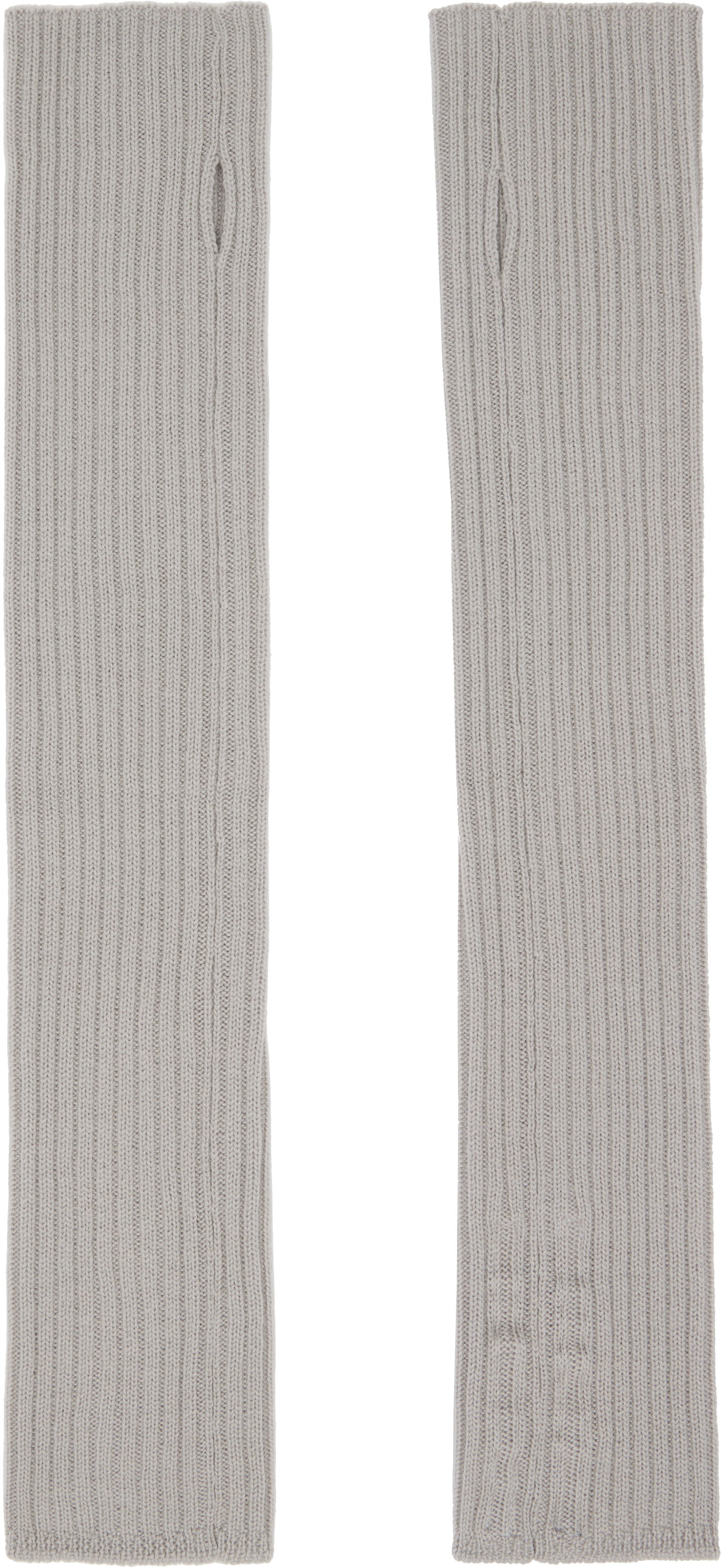 Ръкавици Rick Owens Rick Owens Concordians Rasato Knit Arm Warmers Сиво | RP02E4488 M, 1