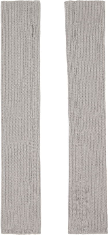 Ръкавици Rick Owens Rick Owens Concordians Rasato Knit Arm Warmers Сиво | RP02E4488 M, 1