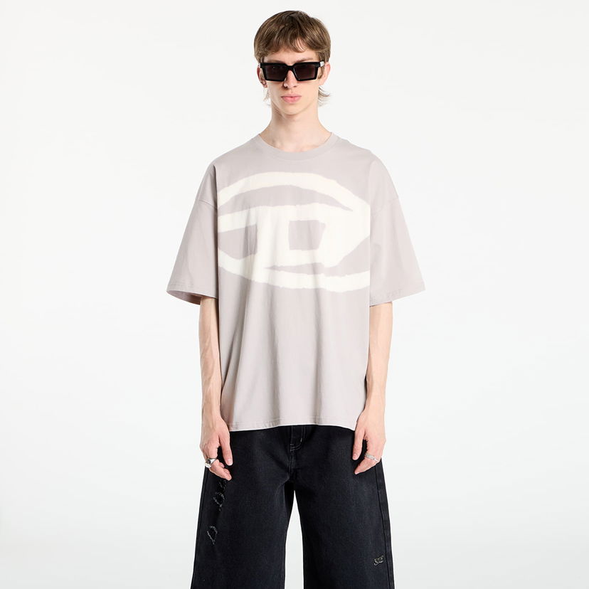 Тениска Diesel T-Boxt-Bleach T-Shirt Grey Сиво | A14872_0QKAS 9BZ