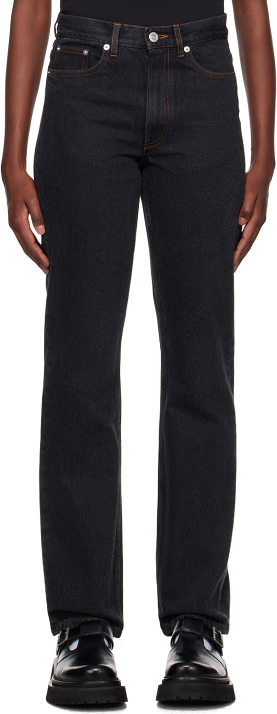 Molly Straight-Leg Jeans with Contrast Stitching