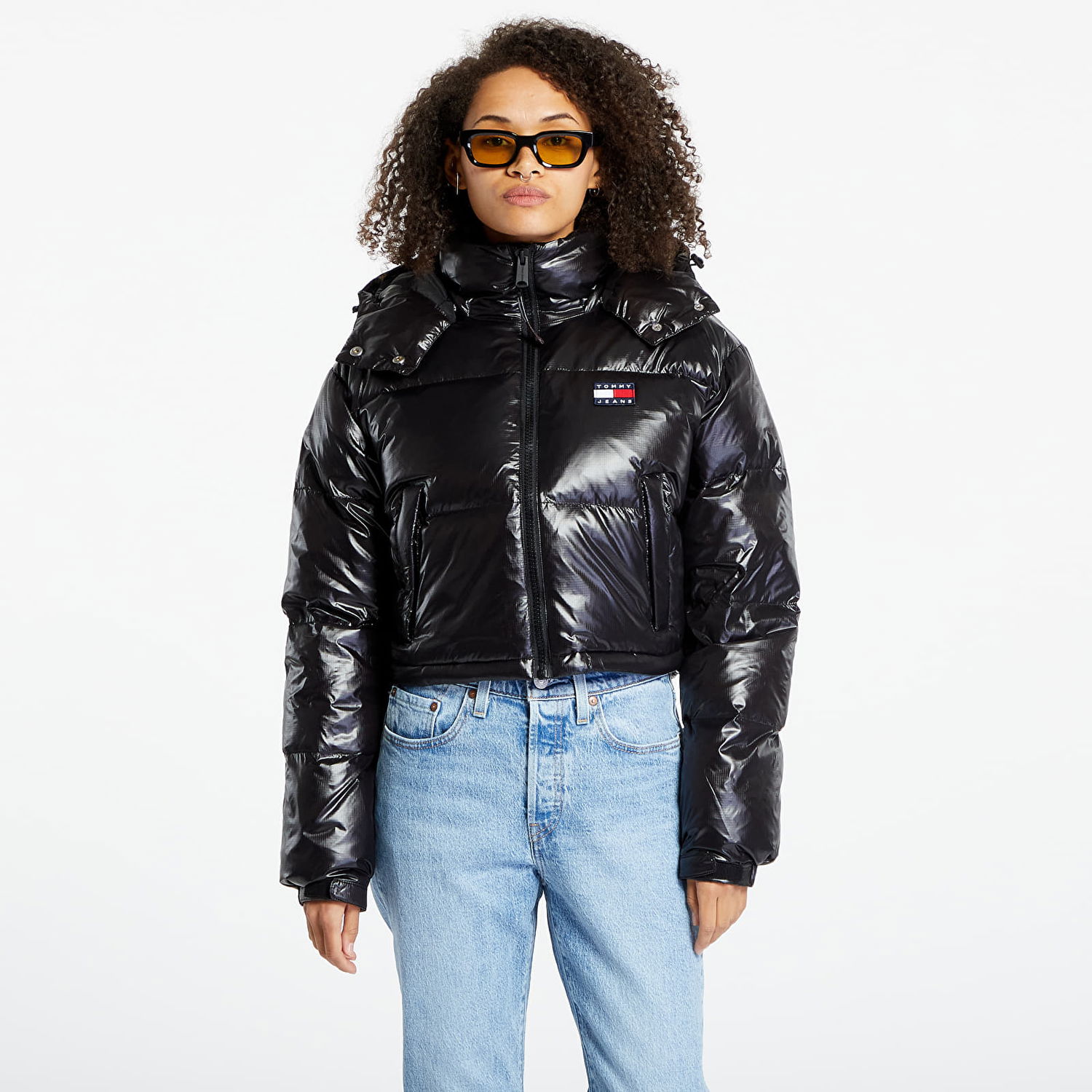 Пухо яке Tommy Hilfiger Alaska Cropped Puffer Jacket Черно | DW0DW16572 BDS, 0